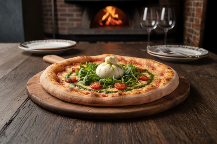 Pizza Pesto Burrata